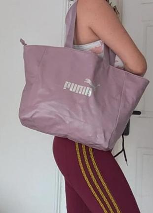 Рожево фіолетова сумка puma 2