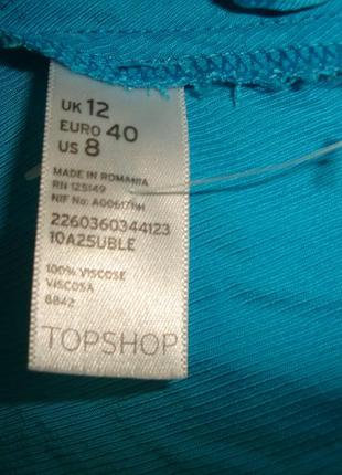 Яркое платье topshop , р 12 , 100% вискоза4 фото