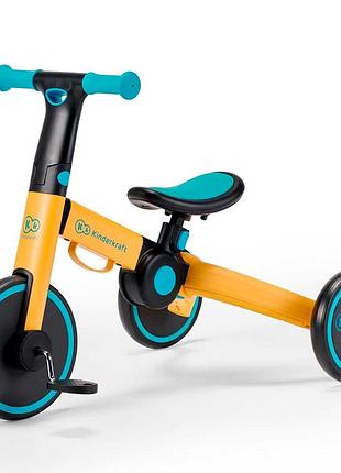 Трехколесный велосипед 3 в 1 kinderkraft 4trike primrose yellow