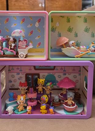 Велика колекція іграшок twozies (тузіс) moose toys оригінал / кафе, човен, морозиво
