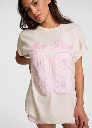 Жіноча футболка вільного крою victoria's secret pink
