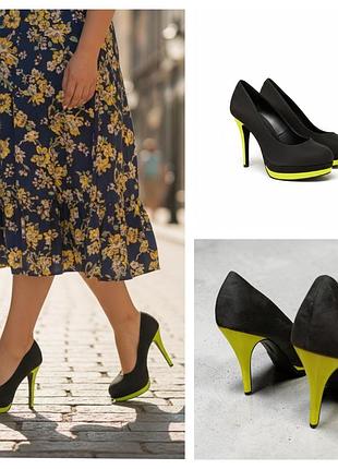 Catwalk, замшевые туфли серо - салатного цвета, размер 41