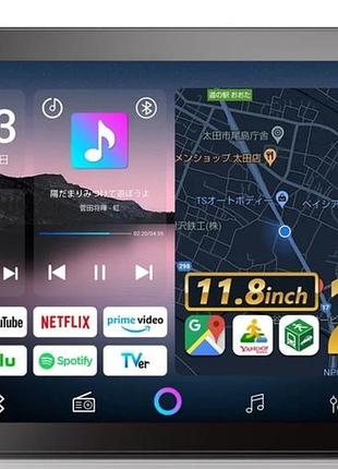 Автомагнітола pormido pr-g10a 11.8 qled android apple carplay 2k