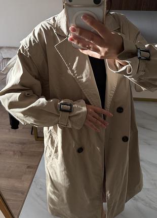Жіночий тренч zara бежевий