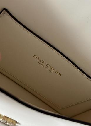 Сумка dolce small smooth calfskin gabbana devotion bag white 8