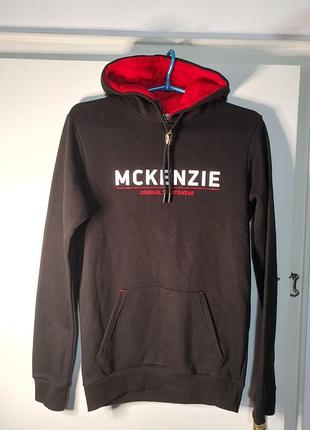 Мужское черное худи mckenzie с капюшоном, размер m