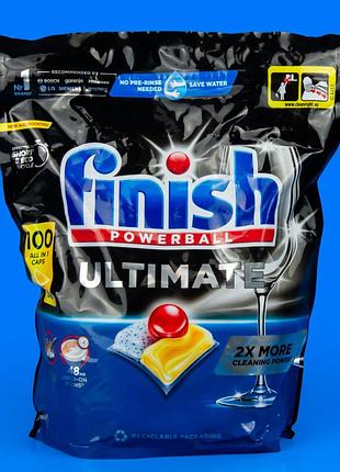 Капсулы для посудомоечных машин finish ultimate 100 шт