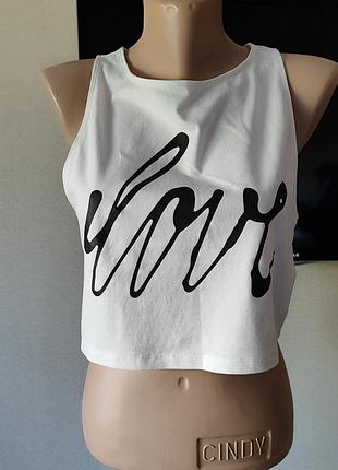 Білий топ h&m