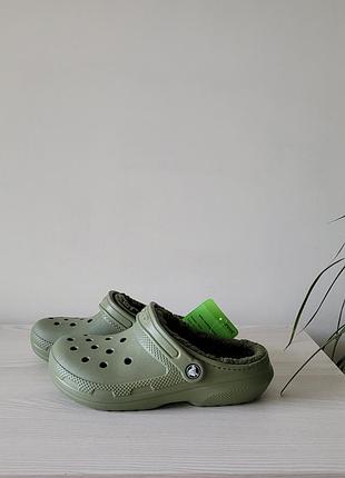 Крокси шльопанці утепені оригінал crocs m5w7 рр.37-37,5