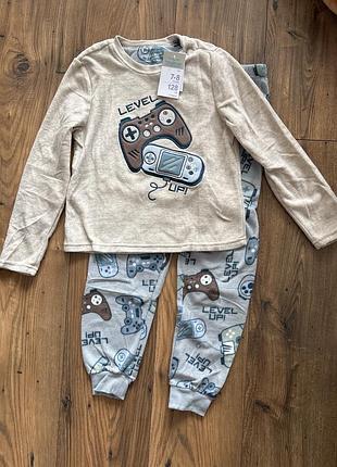 Тепла піжама primark флісова піжама для хлопчика 128 134 140 146 розмір для геймерів флісова піжама дитяча пижама для мальчика теплая 7 8 9 10 11 лет