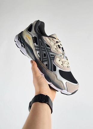 Термо кросівки asics gel-nyc w gtx beige black