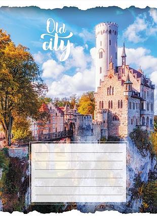 Зошит загальний "старе місто" 096-630039k-2 в клітинку, 96 аркушів