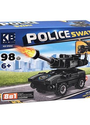 Дитячий конструктор police swat kb 5905e пластик, 98 деталей