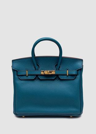 Сумка эрмес хермес гермес эрме birkin 25 new bleu jean/gold