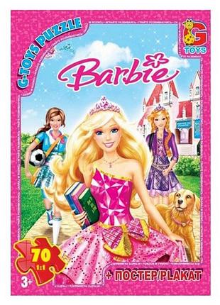Детский пазл "barbie" ba013 плакат 70 элементов