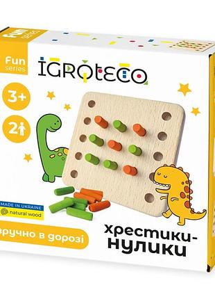 Деревянная игра "крестики-нолики" 900576, 11х11 см