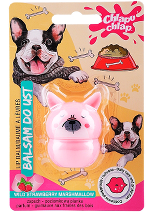 Бальзам для губ «doggy» chlapu chlap wild strawberry marshmallow, 7г, 7 г