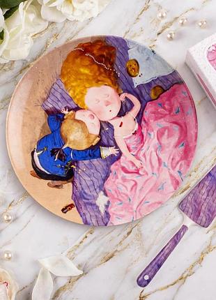 Тортівниця lefard «поцілунок в щічку» з лопаткою 26 см