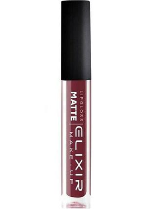 Рідка помада для губ матова elixir liquid lip matte тон 339 sangria
