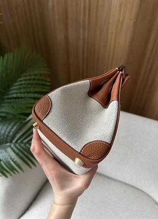 Сумка эрмес гермес хермес эрме birkin 25 ginger/canvas 8