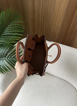 Сумка эрмес гермес хермес эрме birkin 25 ginger/canvas 9