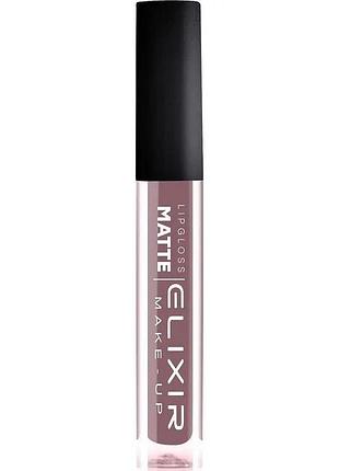 Рідка помада для губ матова elixir liquid lip matte тон 418 nude chestnut