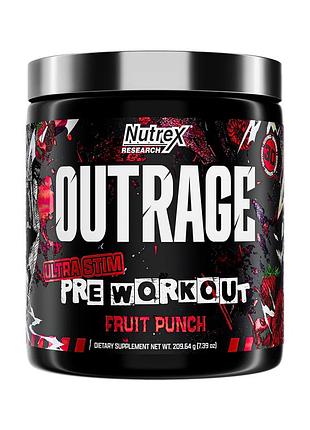 Outrage high‑stim pre‑workout - 30 servings fruit punch