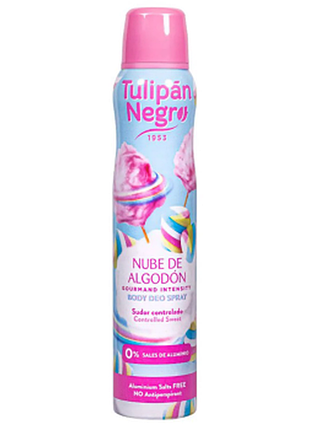 Дезодорант-спрей tulipan negro бавовняна хмара, 200мл, 200 мл