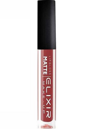 Рідка помада для губ матова elixir liquid lip matte тон 334 dark honey