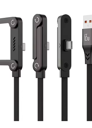Кабель для заряджання телефона тримач з підставкою 2-в-1 usb — type-c, 1.0 м
