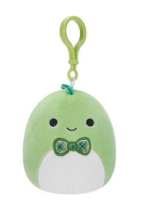Мягкая игрушка дино денни squishmallows sqcp00151 на клипсе 9 см