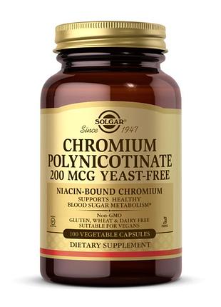 Chromium polynicotinate 200mcg yeastfree - 100 vcaps