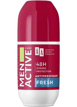 Антиперспірант кульковий aa men active care fresh, 50мл, 50 мл