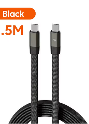 Дата кабель для быстрой зарядки телефона type-c — type-c 240 вт, 1.5 м