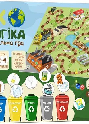 Детская настольная обучающая игра "экологика" (1319-um) на укр. языке