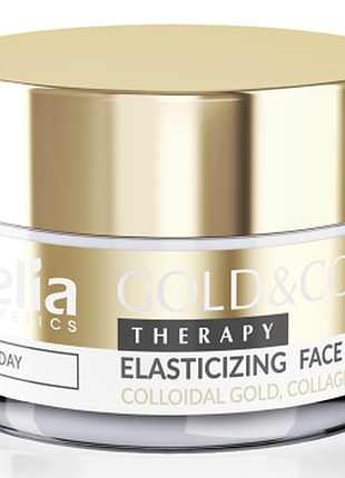 Денний крем для обличчя еластичність шкіри delia gold & collagen therapy elasticizing, 50мл, 50 мл