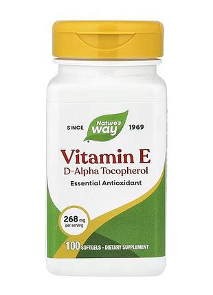 Vitamin e d-alpha tocopherol - 100 softgels