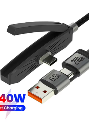 Кабель для зарядки телефона usb, type-c — type-c 1,8 м