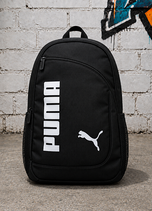 Якісний міський рюкзак із принтом "puma". рюкзак для навчання. колір: чорний.