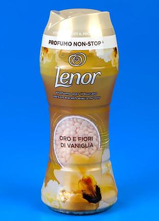Ароматизатор для белья в гранулах lenor золотая ваниль 210г