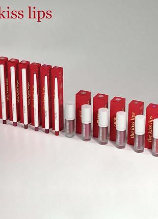Помада жидкая матовая для губ с витамином е paese the kiss lips тон 01 nude beige, 3,4 мл 04 rusty red