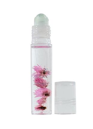 Дитяча олійка-блиск для губ aqua fleur t22004 з рожевими квітами