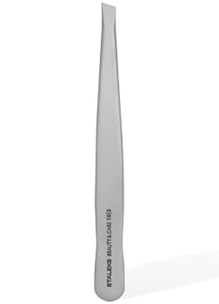 Пинцет для бровей staleks beauty & care 10 type 3 (широкий скошенный)