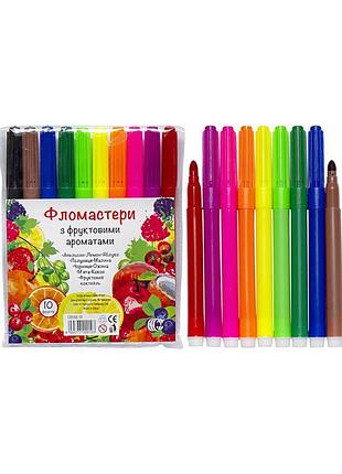 Дитячі фломастери "фрукти" color-it cr550-10 10 кольорів