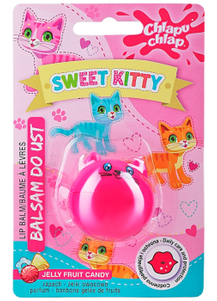 Бальзам для губ «sweet kitty» chlapu chlap jelly fruit candy, 7г, 7 г
