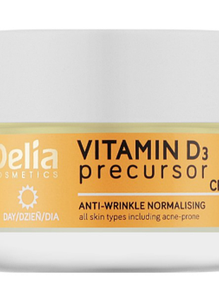 Дневной нормализующий крем против морщин delia vitamin d3, 50мл, 50 мл