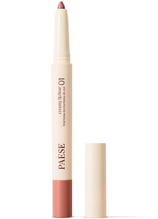Карандаш для губ кремовый с пептидами paese creamy lip liner 01 cute nude, 0.6г, 0,6 г