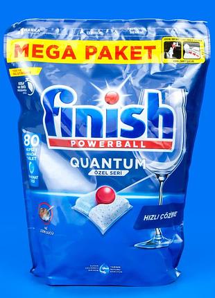 Таблетки для посудомоечных машин finish quantum 80 шт
