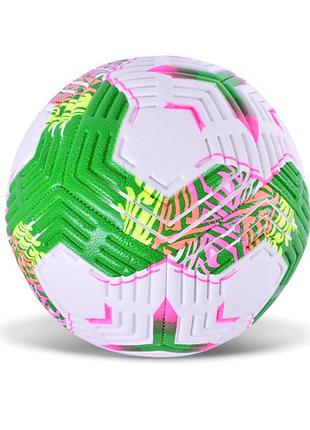 М'яч футбольний fb25537(green) розмір №5, pu, ​​420 гр