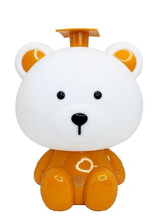 Нічник дитячий "ведмідь" mgz-1406(orange) мережевий, живлення від usb